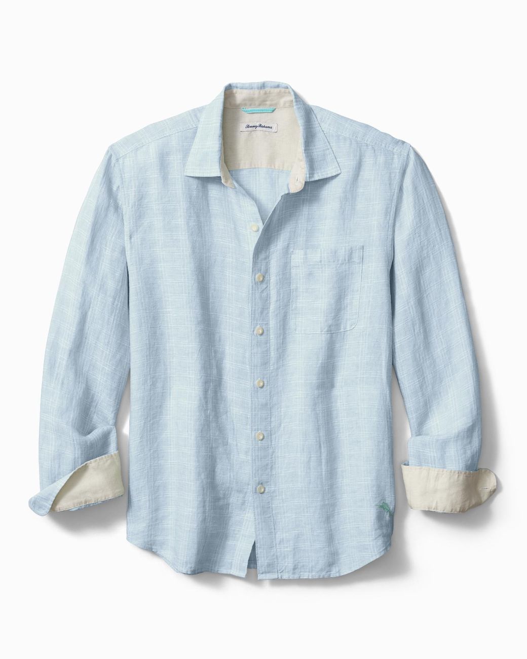 Tommy Bahama Big & Tall Ventana Plaid Linen Shirt in Light Sky (Blue) for Men Lyst