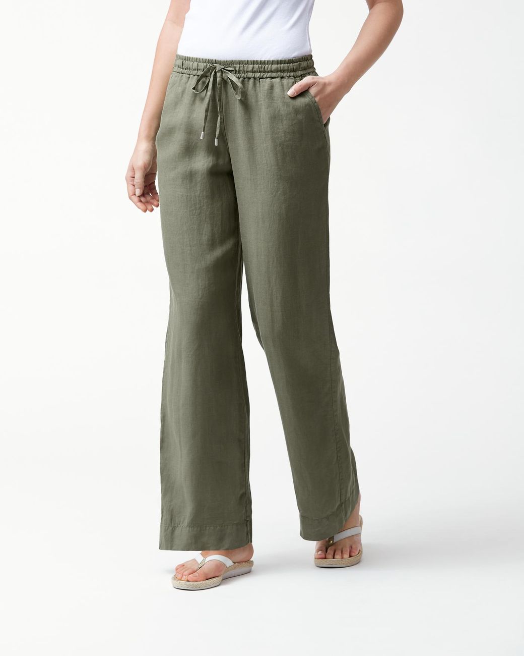 Tommy Bahama Two Palms Linen Easy Pants in Green - Lyst