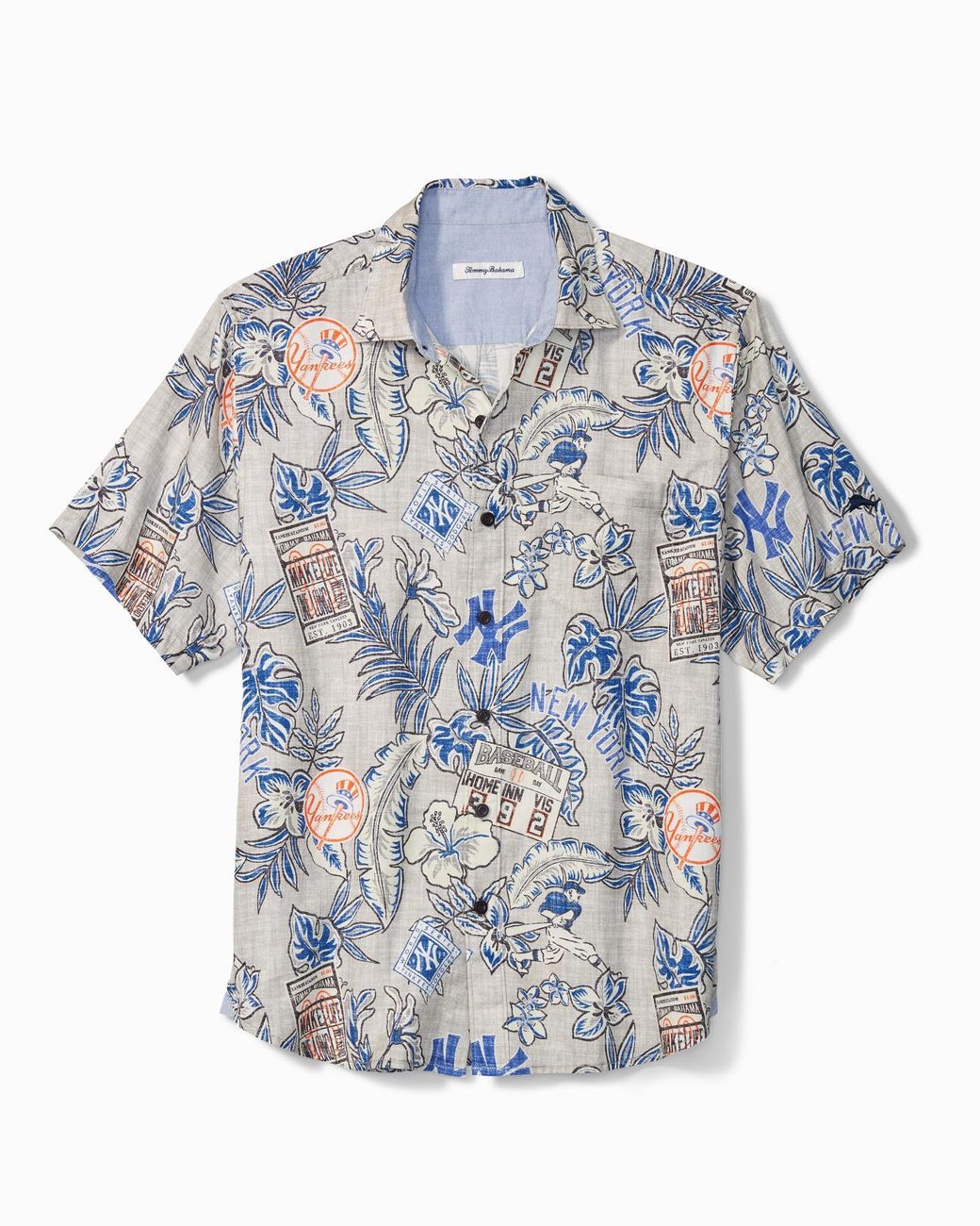 Tommy Bahama Cotton Mlb® Retro Team Camp Shirt in Blue for Men Lyst