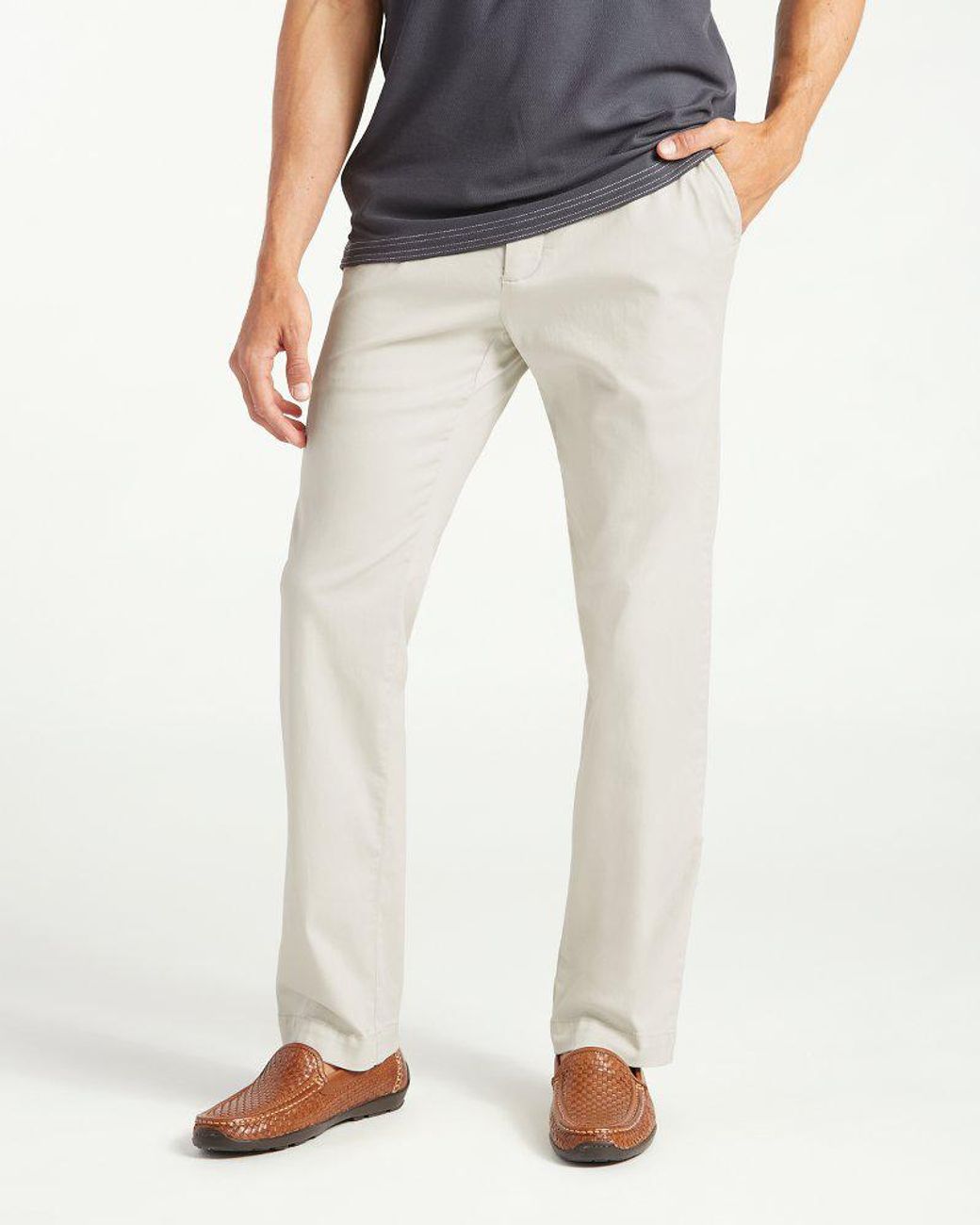 Tommy Bahama Cotton Big & Tall Boracay Chino Flatfront Pants in Natural for Men Lyst