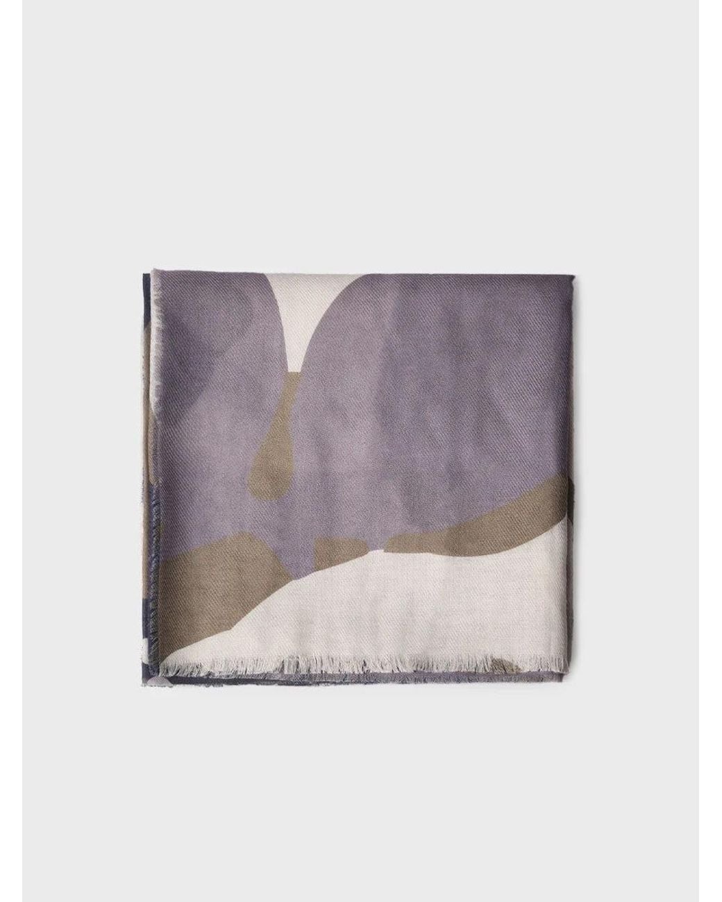Toni Pons Purple Lightweight Fabric Scarf