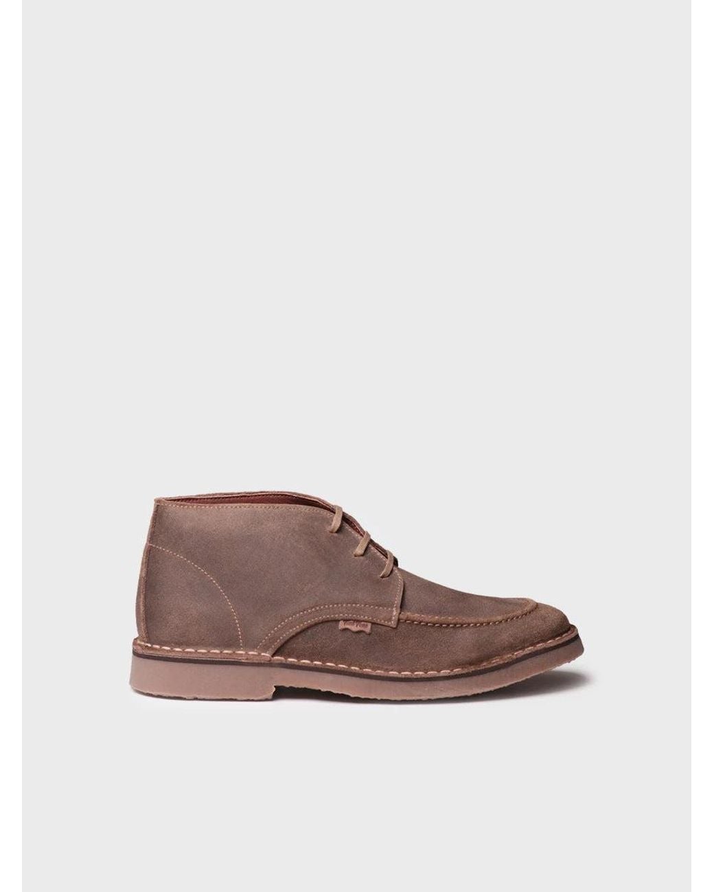 Toni Pons Brown Waxed Suede Ankle Boot for men