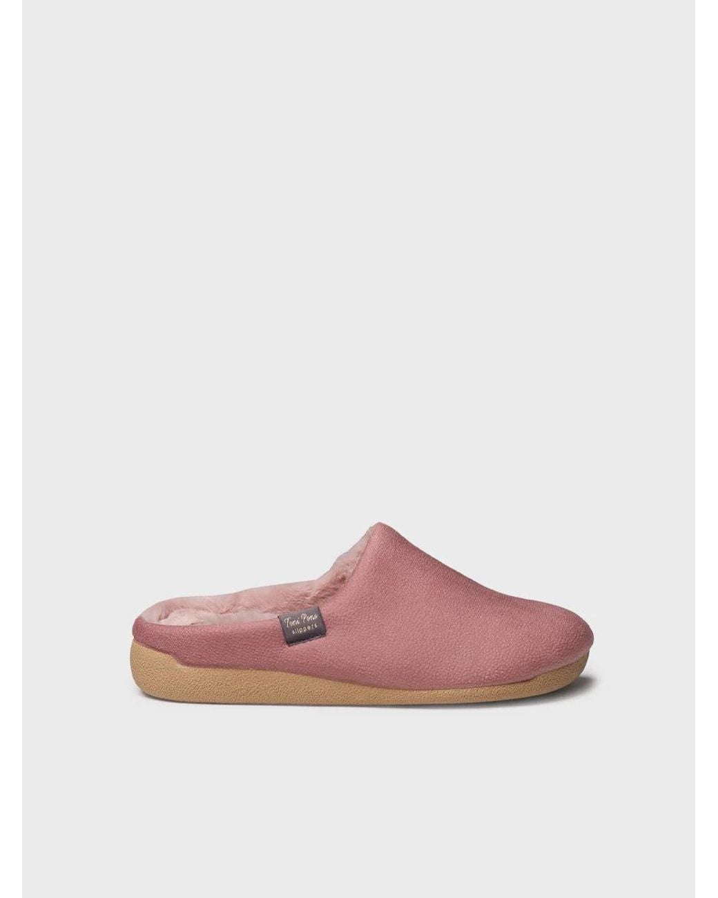 Toni Pons Pink Clog-Style House Slipper With Interior Lining For