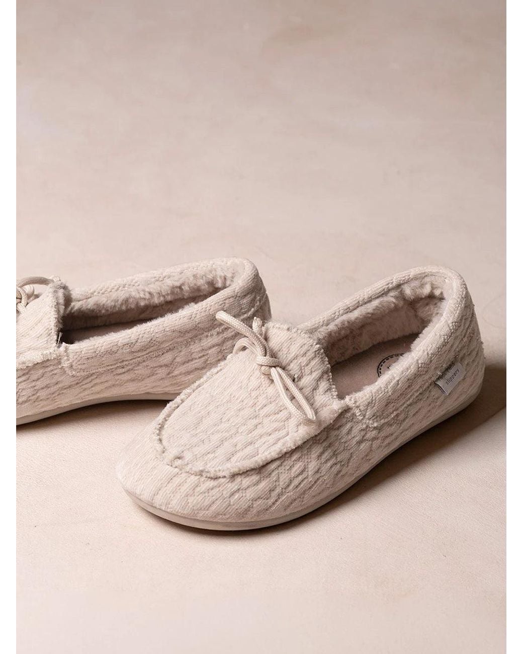 Toni Pons Natural Velvet Fabric Nautical House Slipper