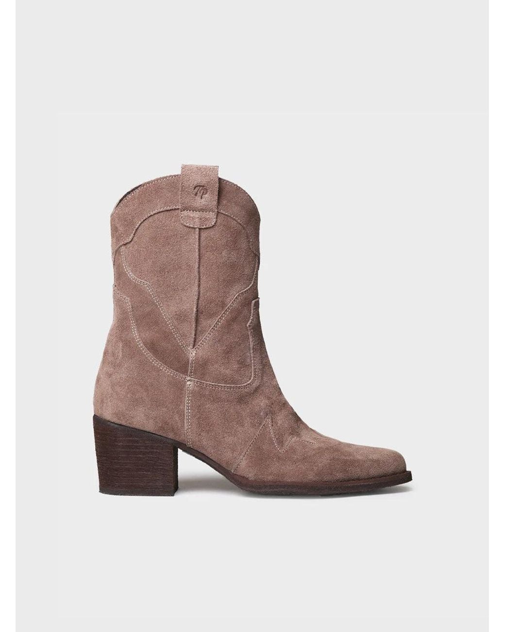 Toni Pons Brown Suede Cowboy Ankle Boot