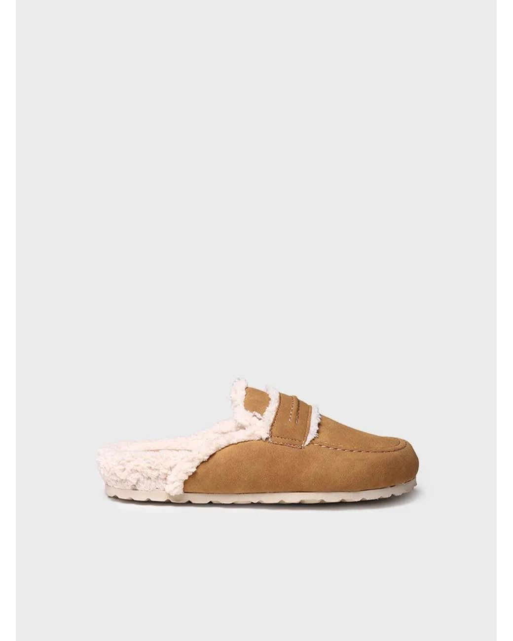 Toni Pons White Clog-Type Slippers With Inner Lining