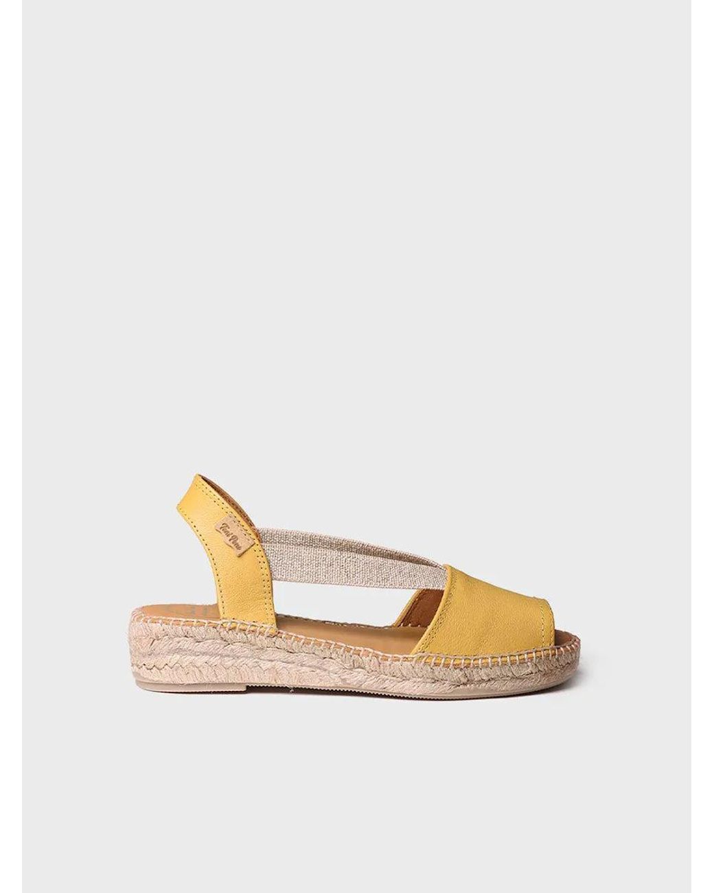 Toni Pons Multicolor Flat Leather Sandal With Elastics