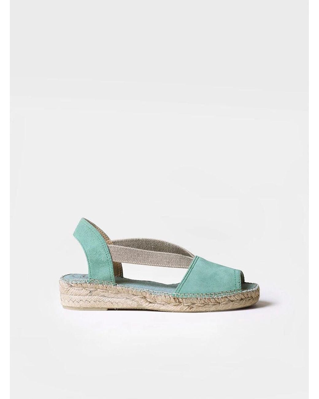 Toni Pons Blue Flat Suede Espadrille
