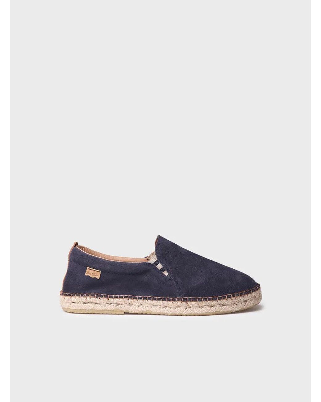 Toni Pons Blue Split Leather Espadrilles For for men