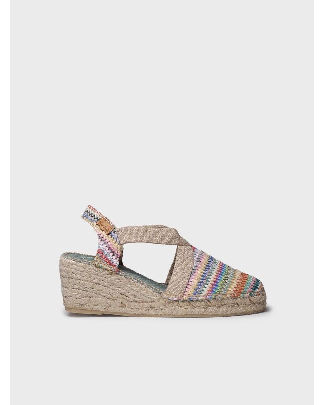 Toni Pons White Mid-Wedge Espadrille