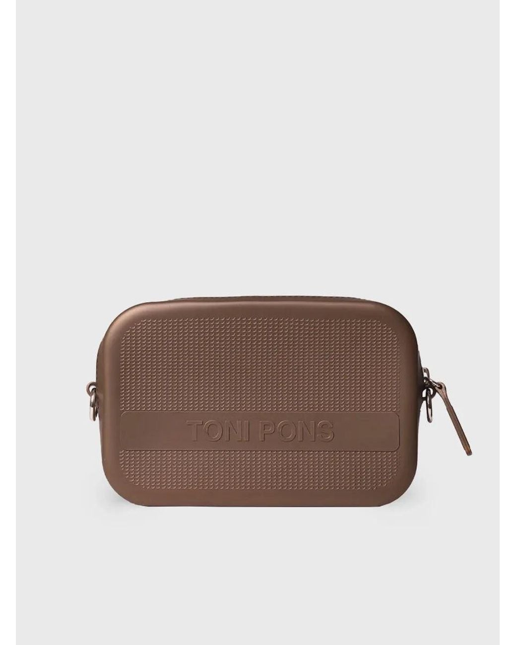 Toni Pons Brown Rubber Crossbody Bag