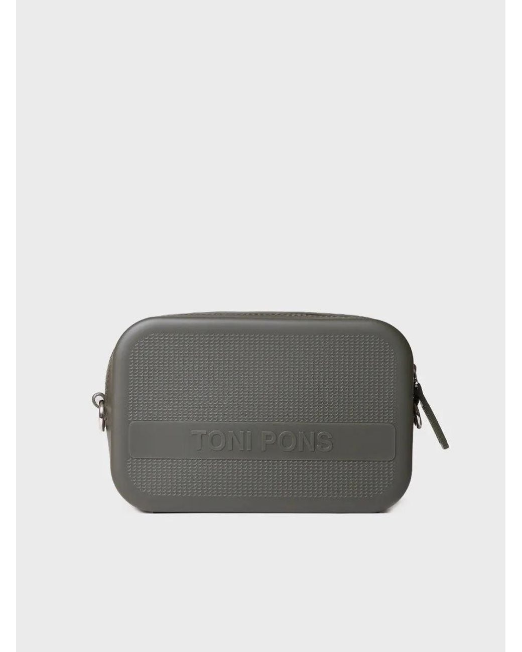 Toni Pons Gray Rubber Crossbody Bag
