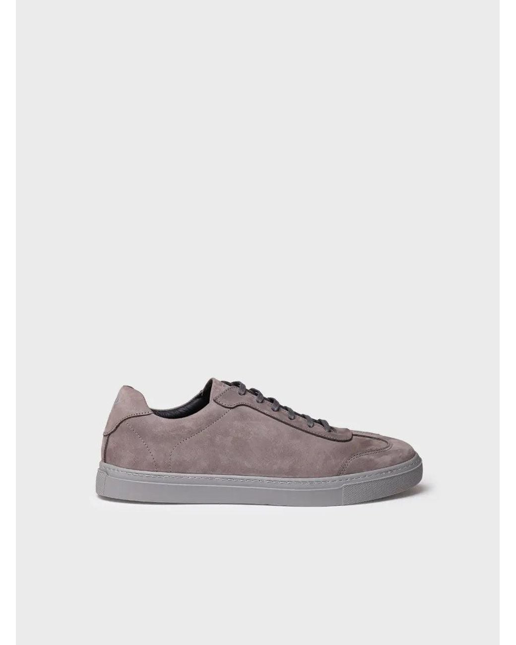 Toni Pons Gray Lace-Up Nubuck Leather Shoes for men