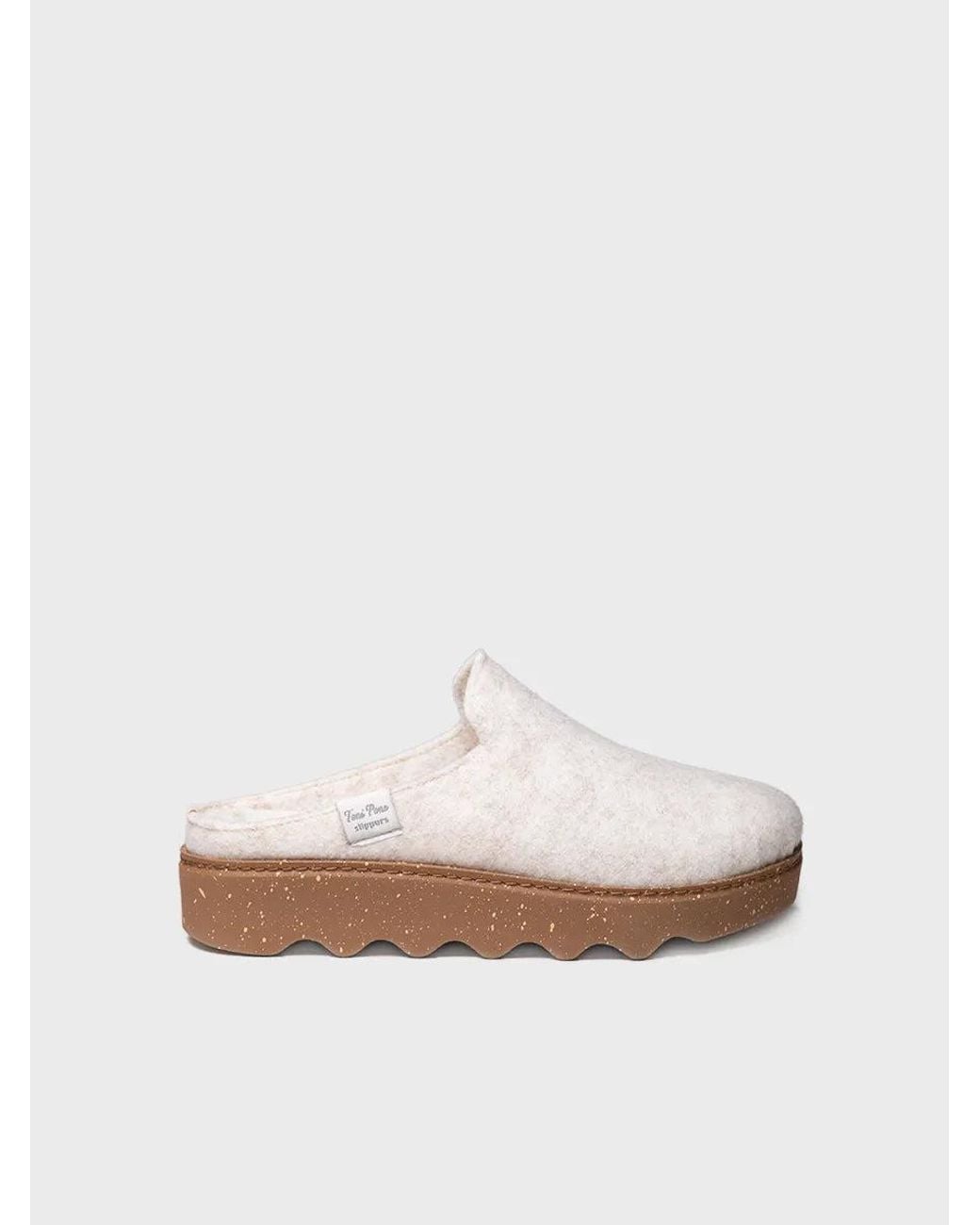 Toni Pons White Clog-Style Slipper