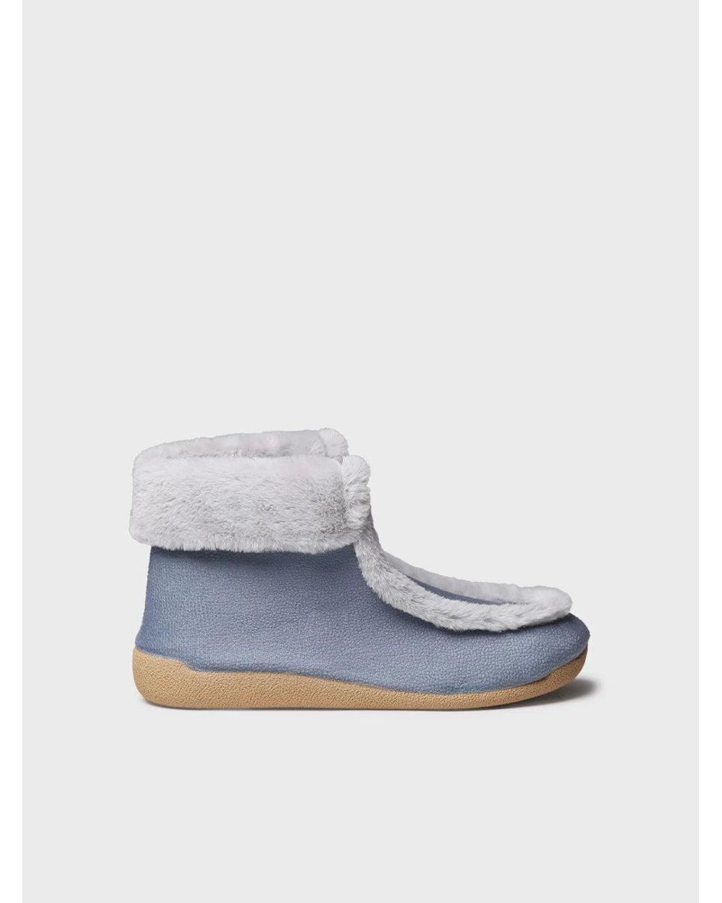 Toni Pons Blue Ankle Slipper For
