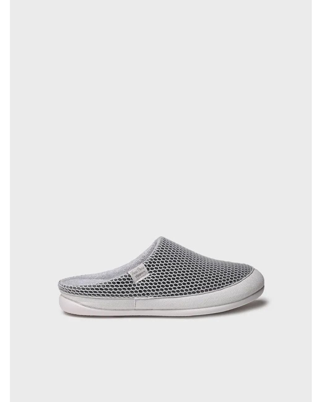 Toni Pons White Clog-Type House Slipper