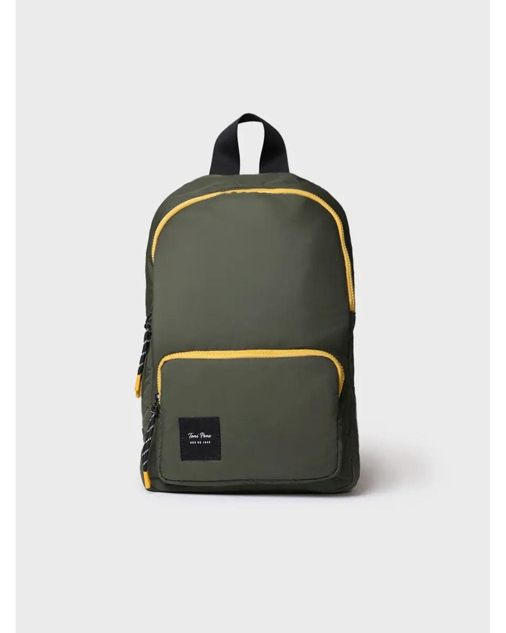 Toni Pons Green Padded Backpack With Exterior Pocket