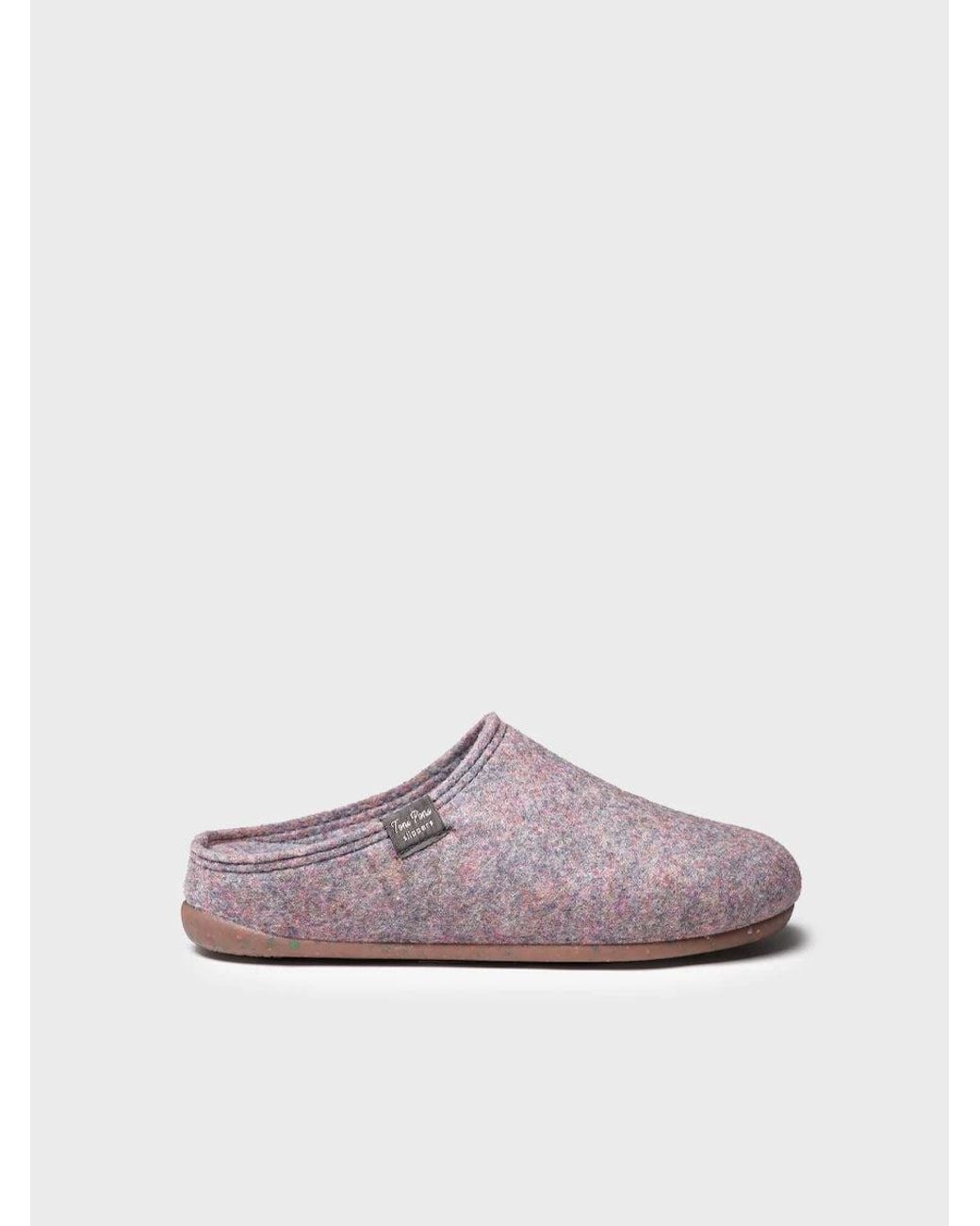 Toni Pons Purple Clog-Style Slipper