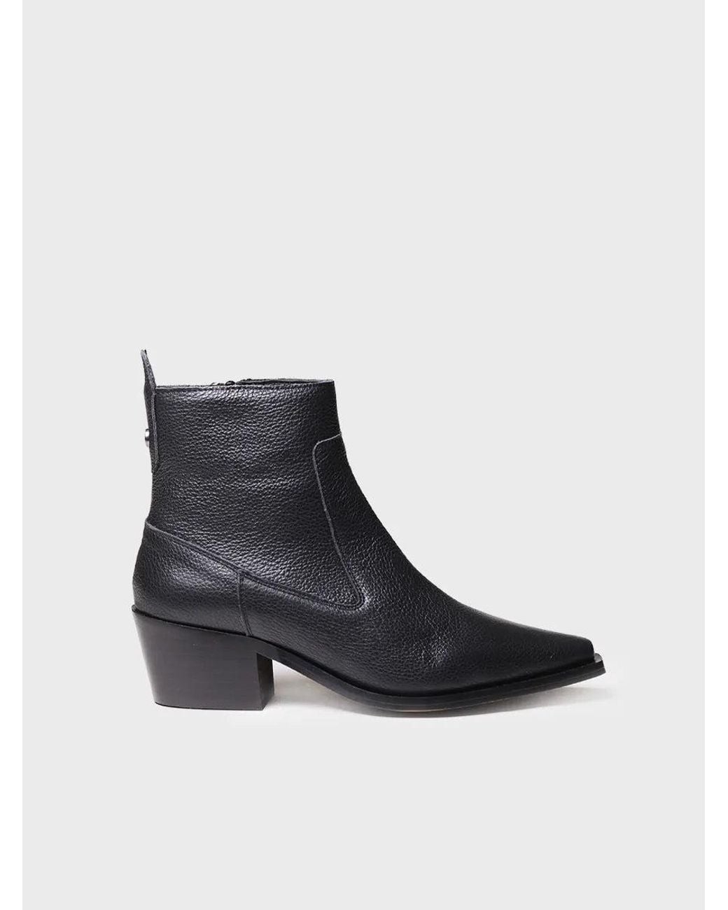 Toni Pons Blue Leather Ankle Boot