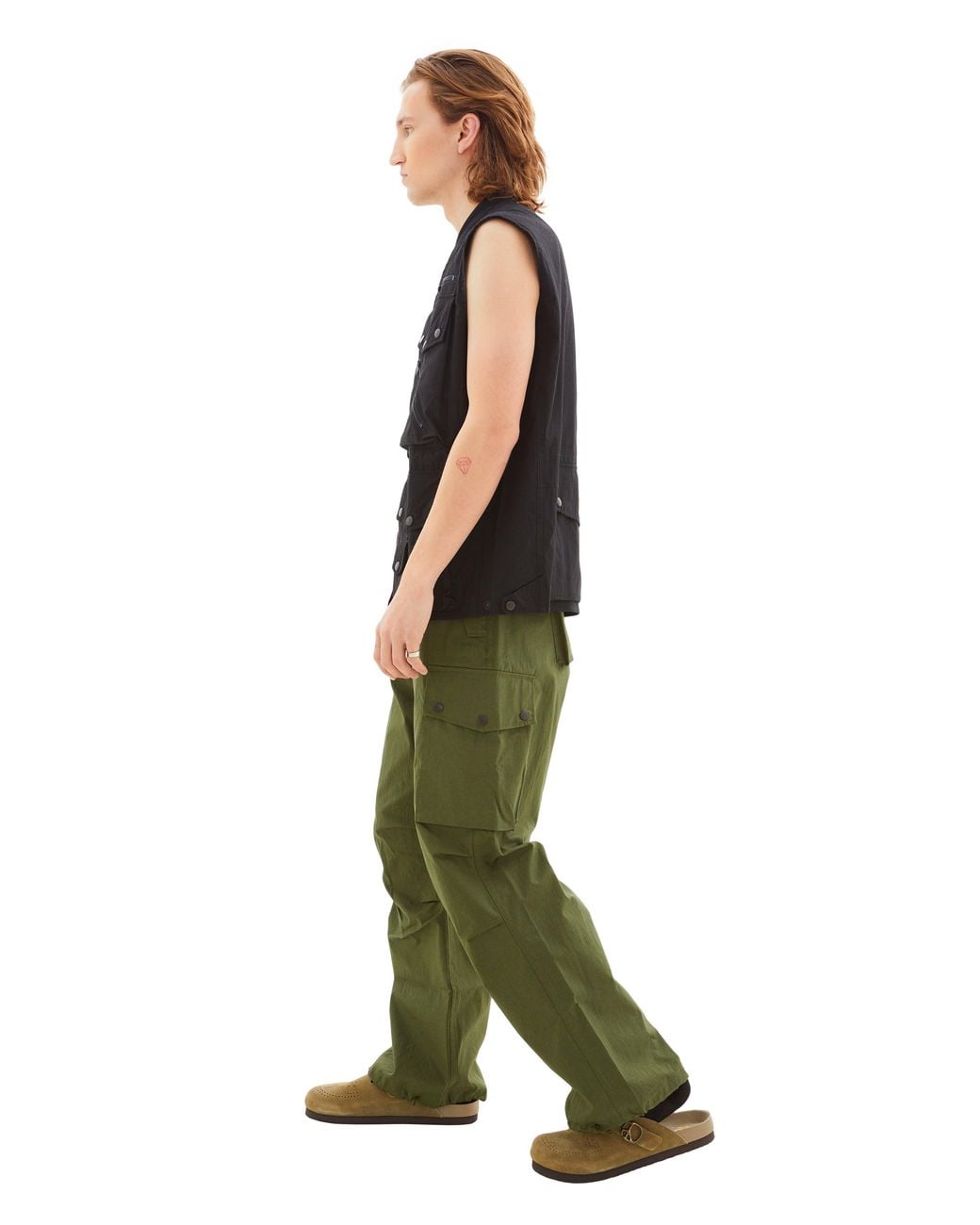 Needles Green Field Vest for men