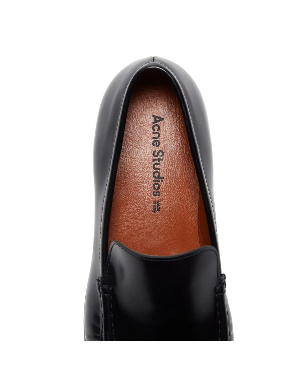Acne Black Leather Loafers