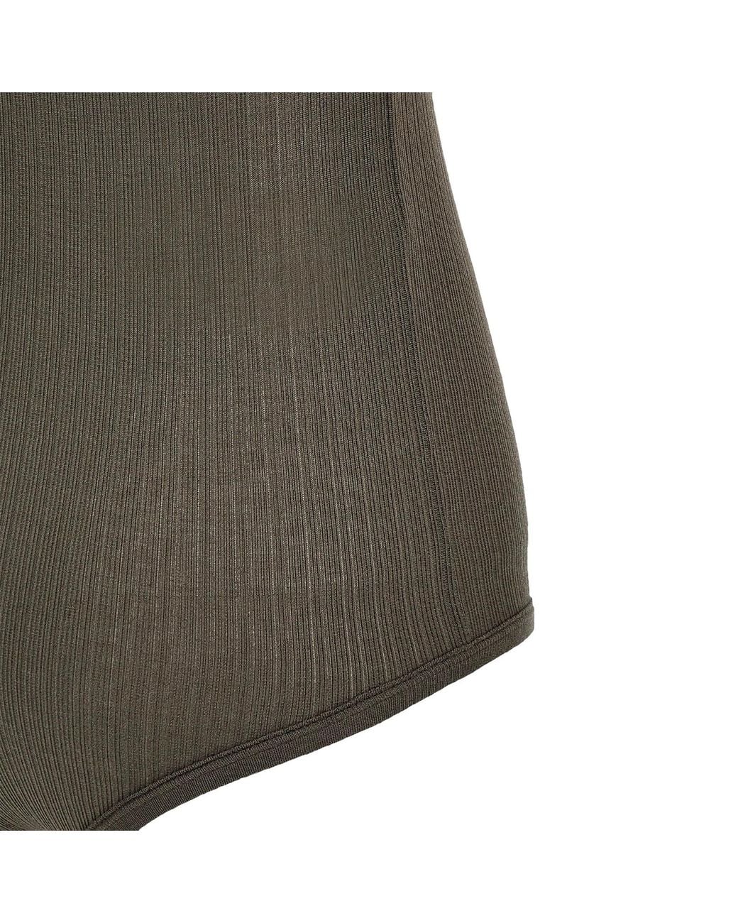 Lemaire Gray Buttoned Rib Body