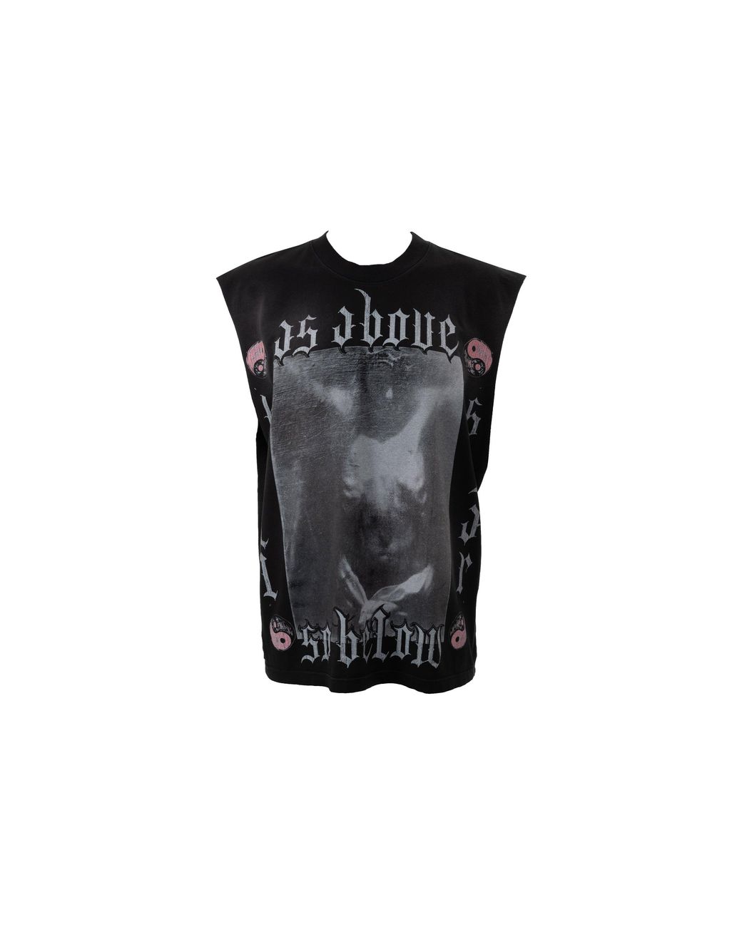 HELLSTAR Black As Above So Below Muscle Tee for men
