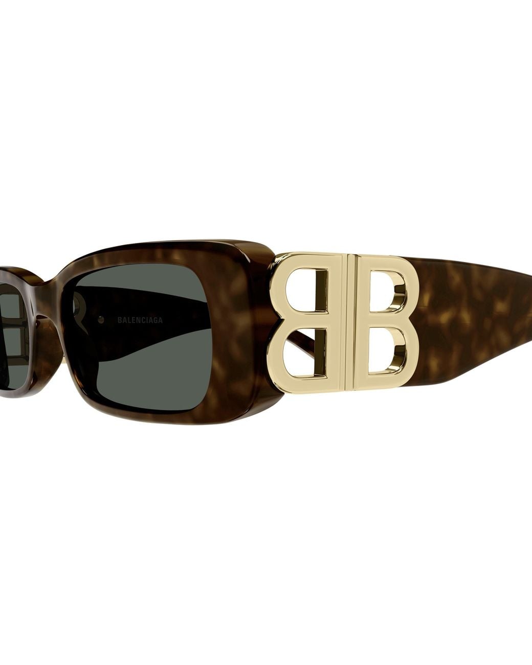 Balenciaga Black Dynasty Rectangle Sunglasses