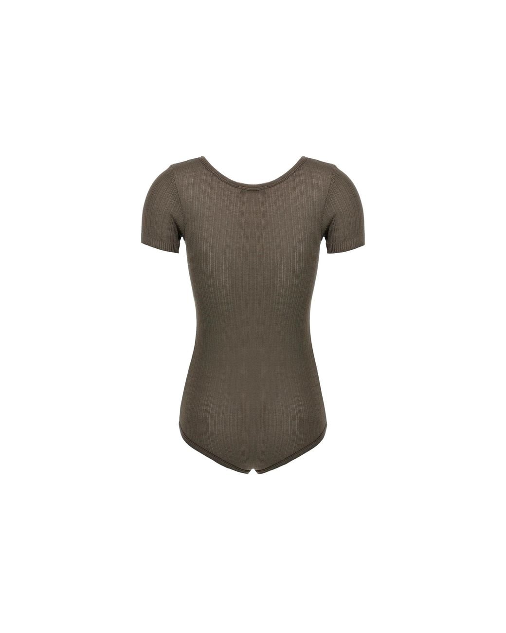 Lemaire Gray Buttoned Rib Body