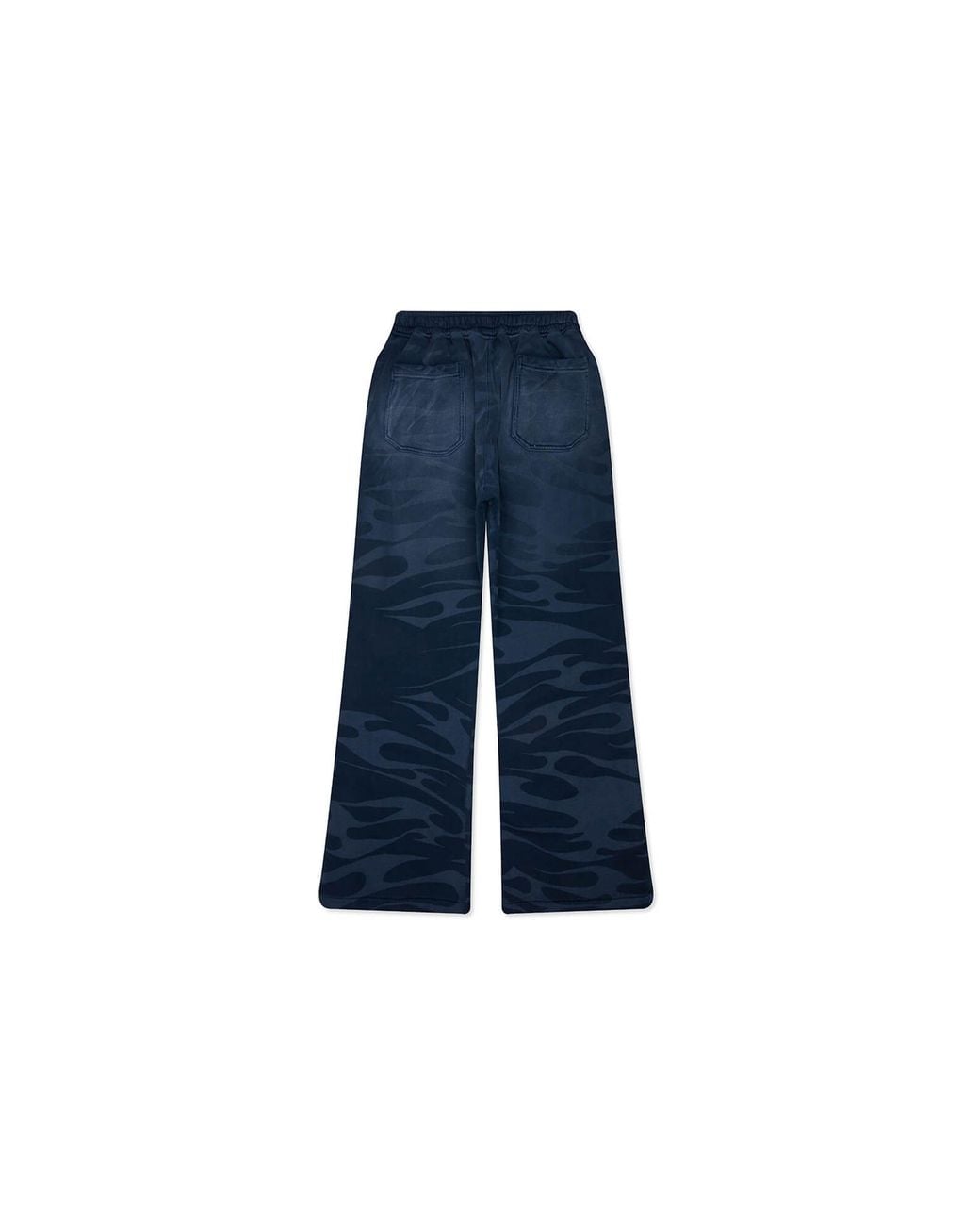 HELLSTAR Blue Snap Sweatpants W/ Flame for men