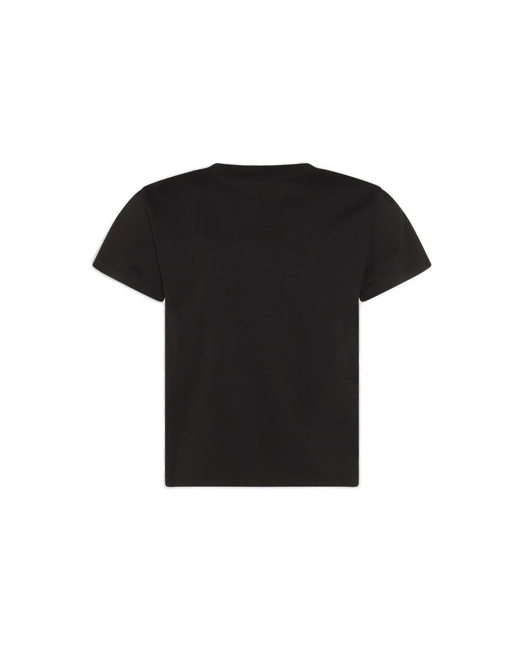 Alexander Wang Black Shrunken Tee W/Hotfix Logo