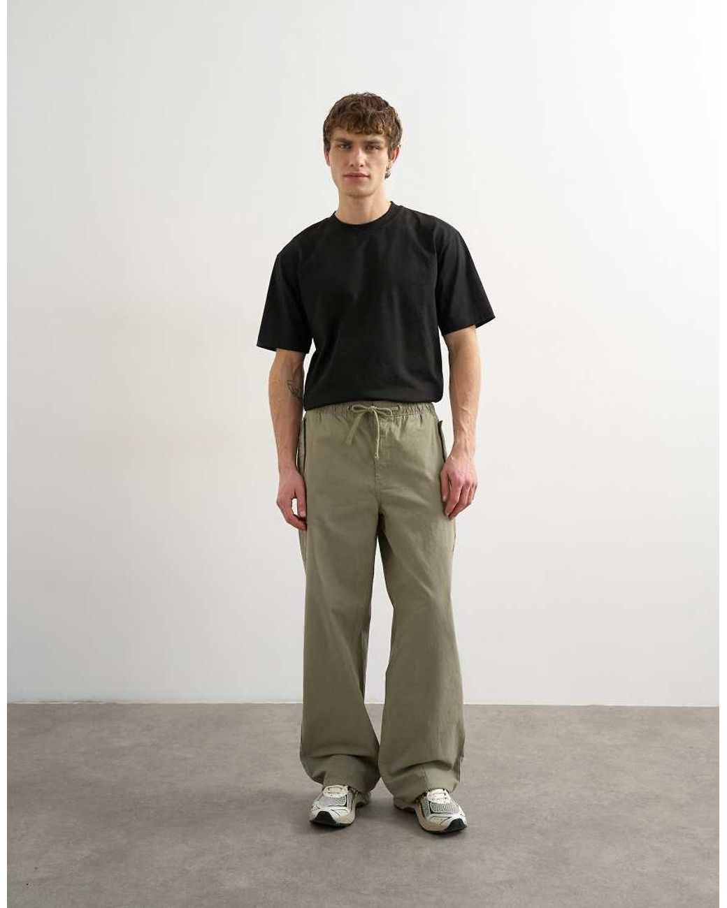 Topman Black Relaxed Fit T-shirt for men