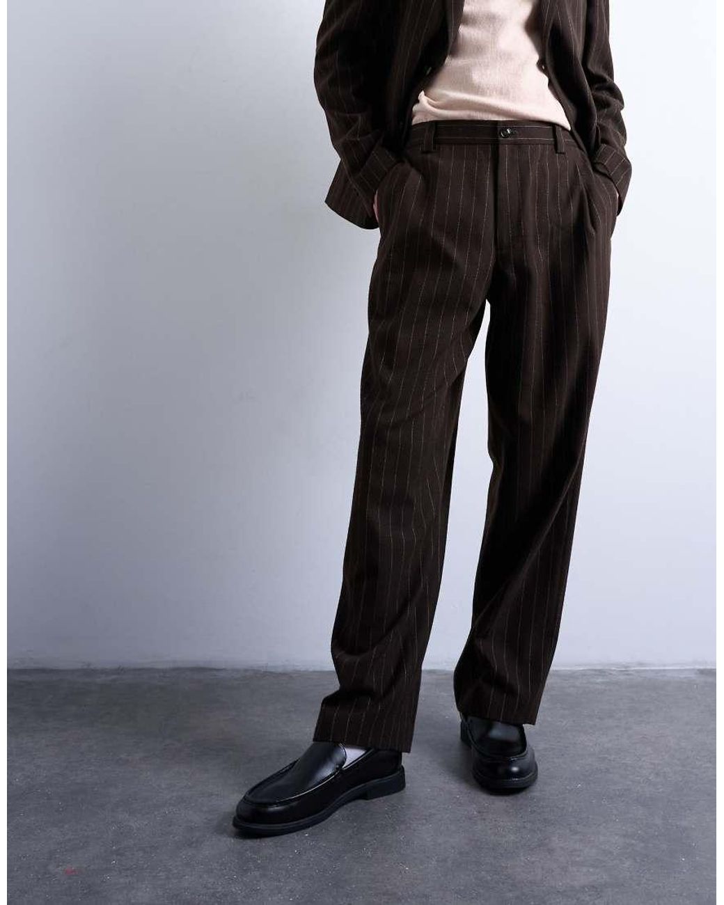 Topman Brown Relaxed Blazer for men