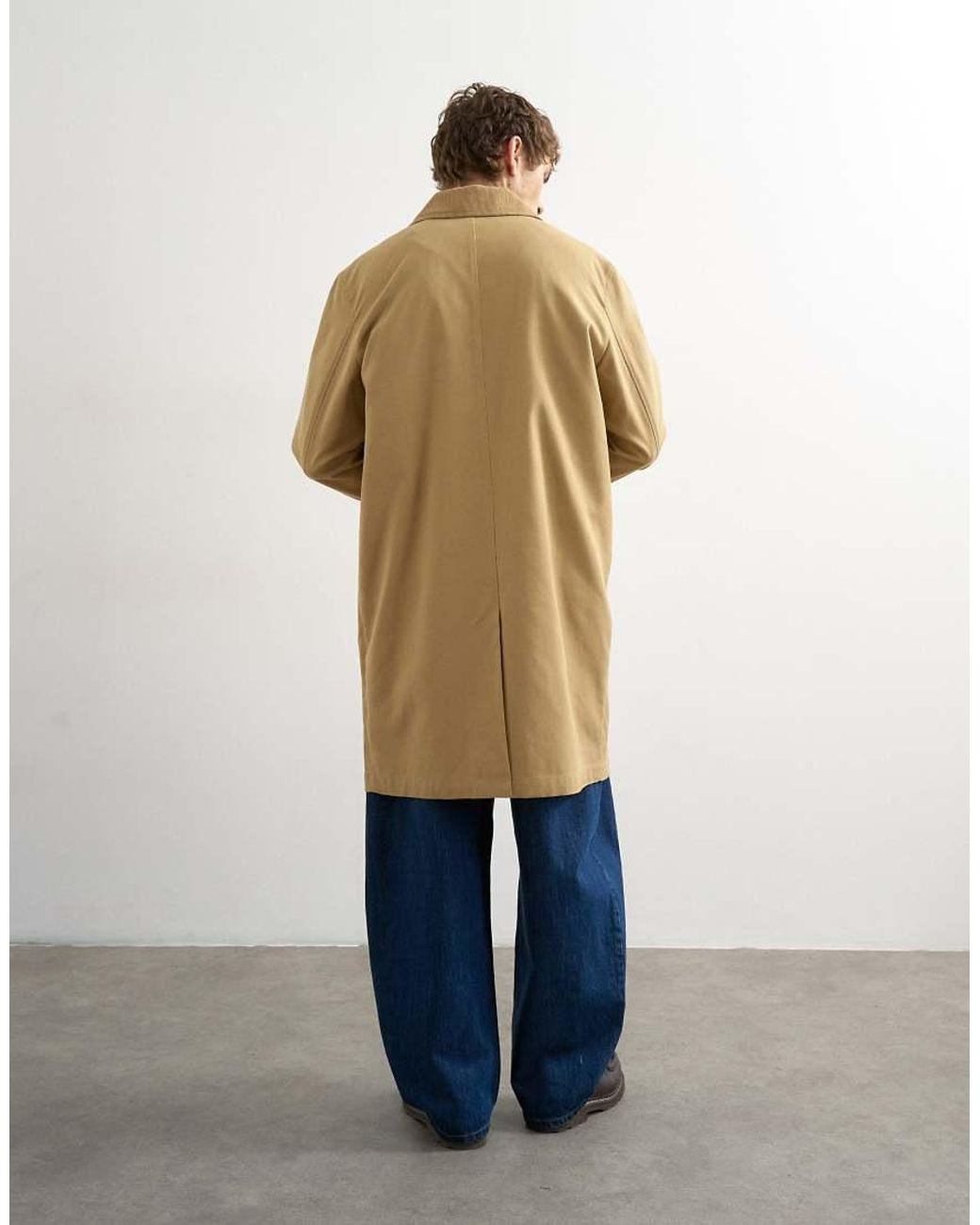 Topman Natural Cord Collar Car Coat for men