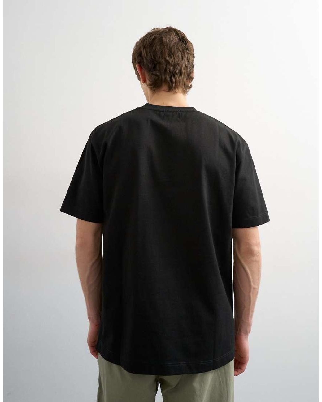 Topman Black Relaxed Fit T-shirt for men