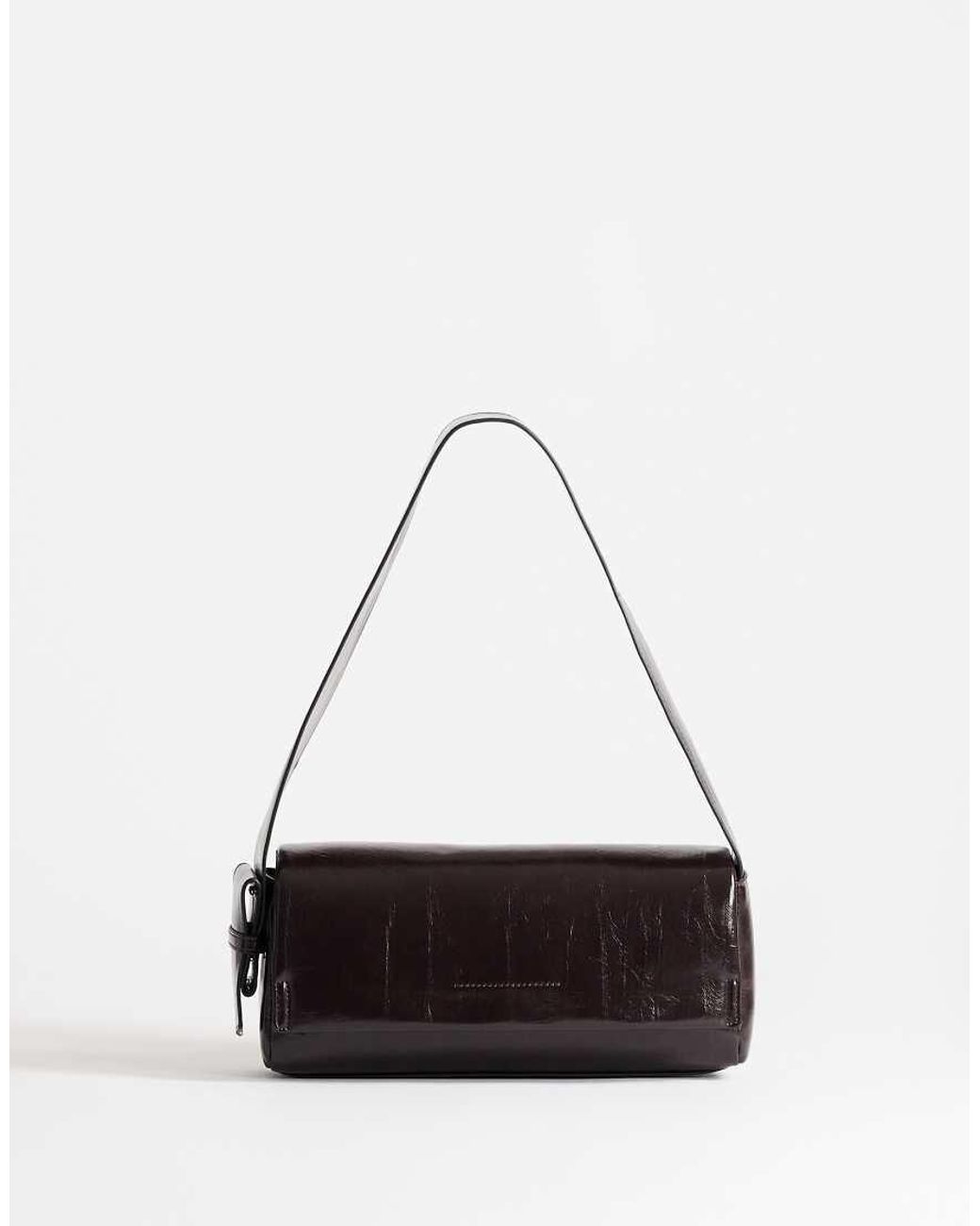 TOPSHOP White Spencer Strap Detail Shoulder Bag
