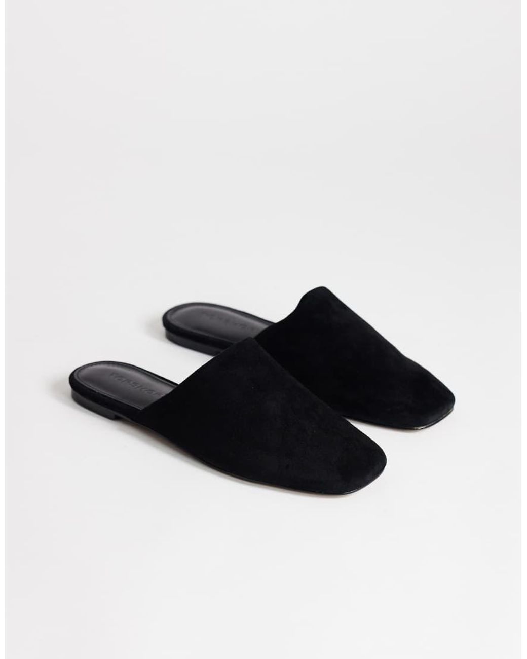 TOPSHOP Blue Lillie Real Suede Round Toe Flat Shoe