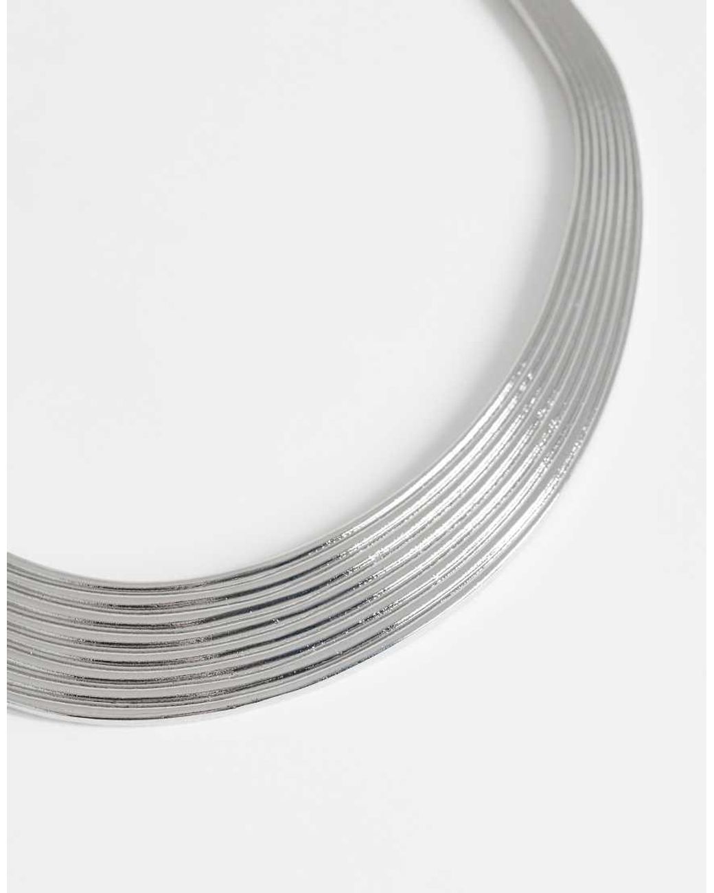 TOPSHOP White Miles Statement Choker Necklace