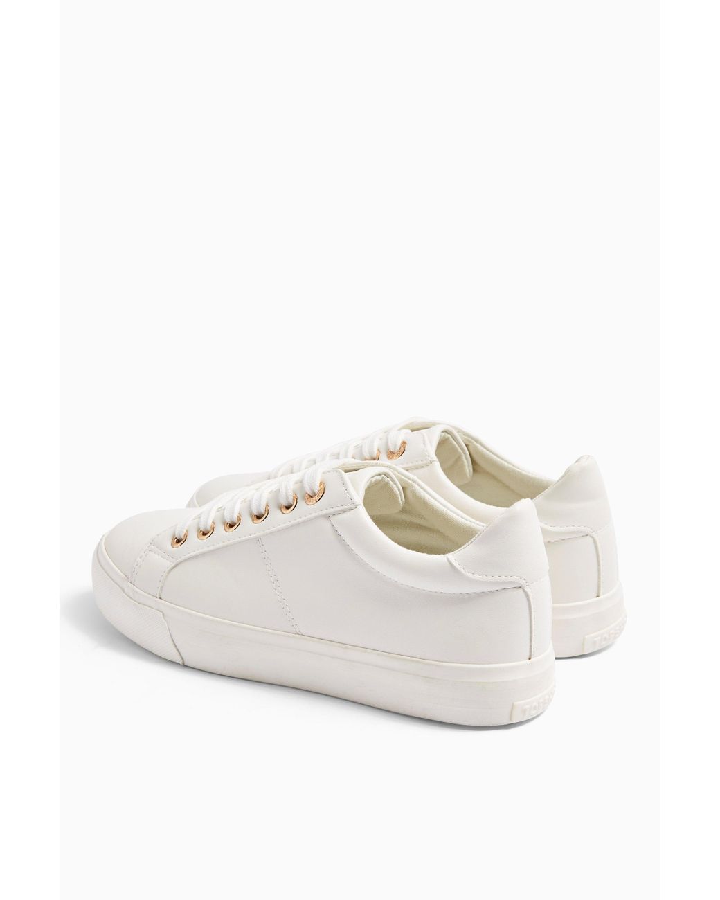 TOPSHOP Camdenlace Up Sneakers in White 