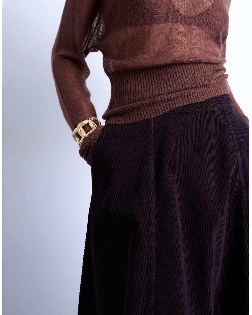 TOPSHOP White Full Circle Maxi Skirt