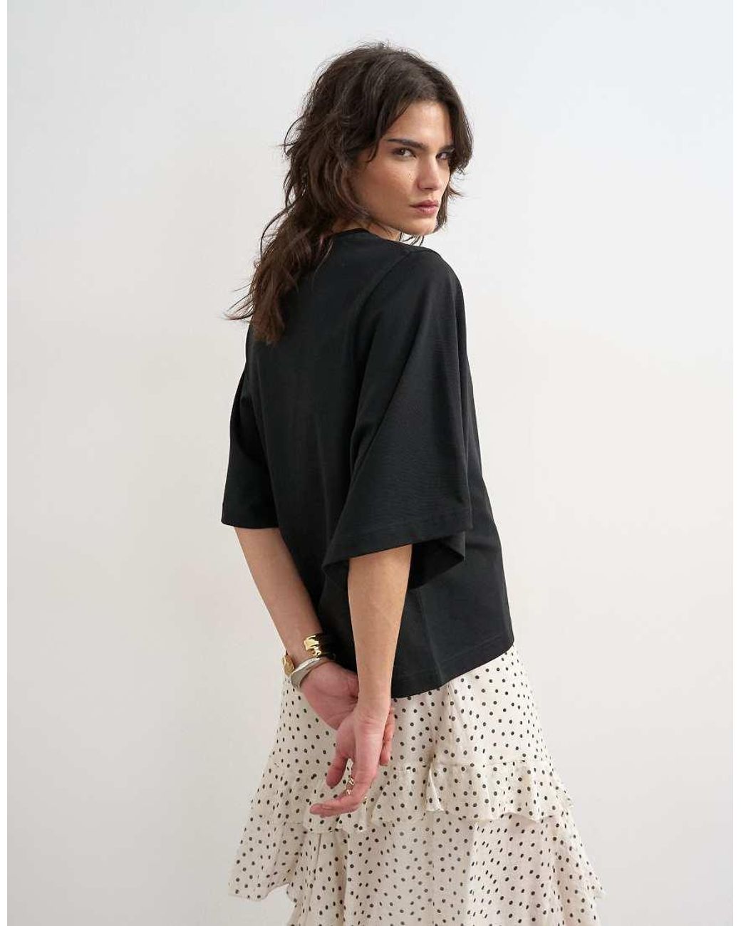TOPSHOP Black Batwing T-shirt