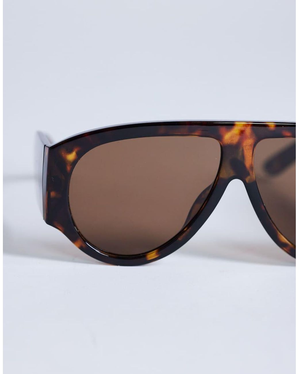TOPSHOP White Zante Aviator Sunglasses