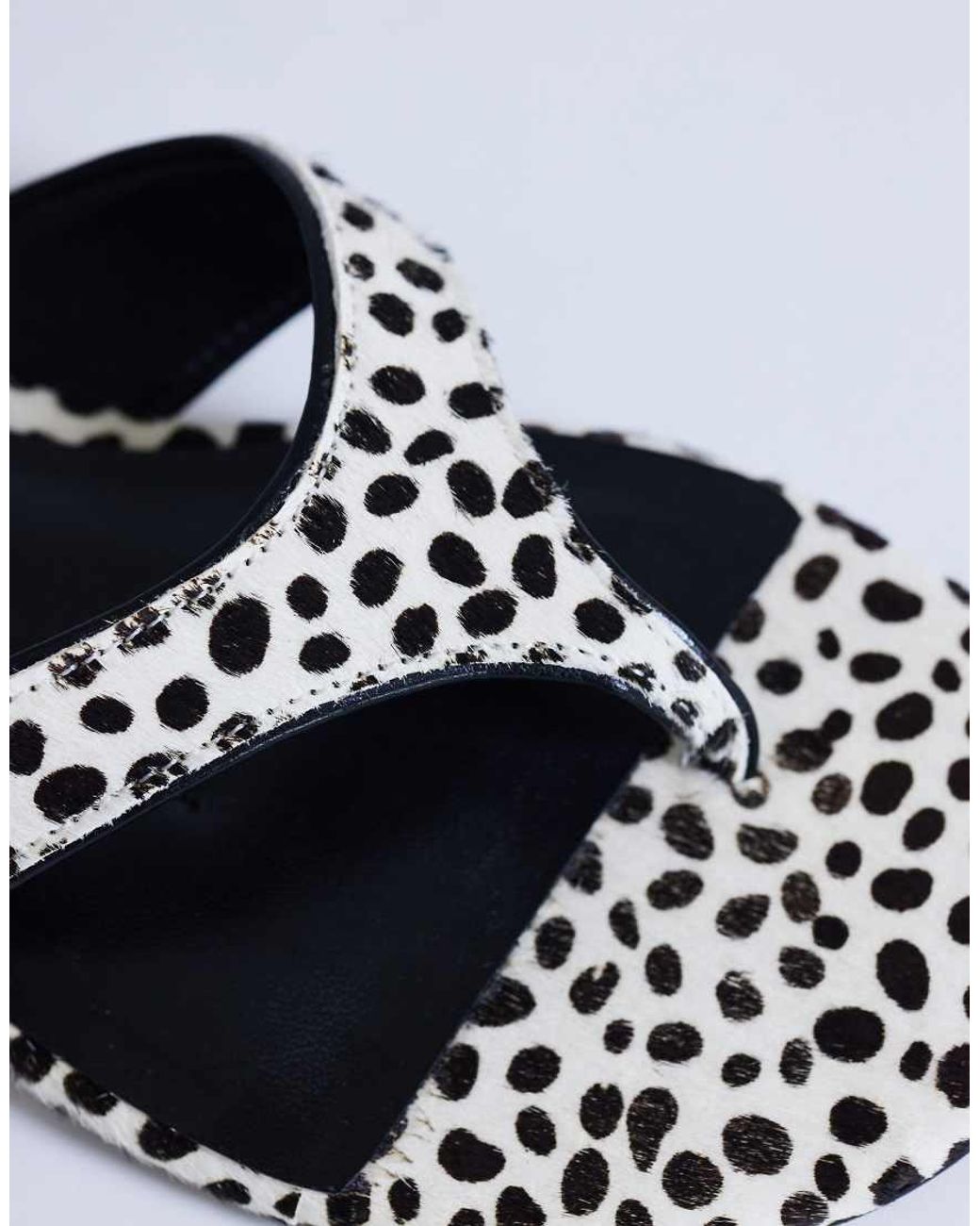 TOPSHOP Blue Sisi Toe Thong Flat Sandal