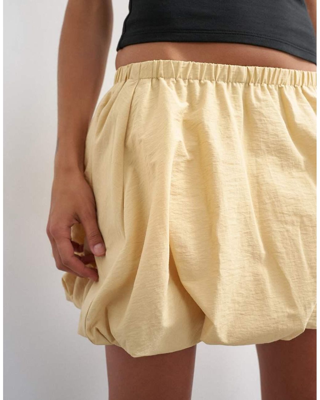 TOPSHOP Multicolor Bubble Hem Mini Skirt