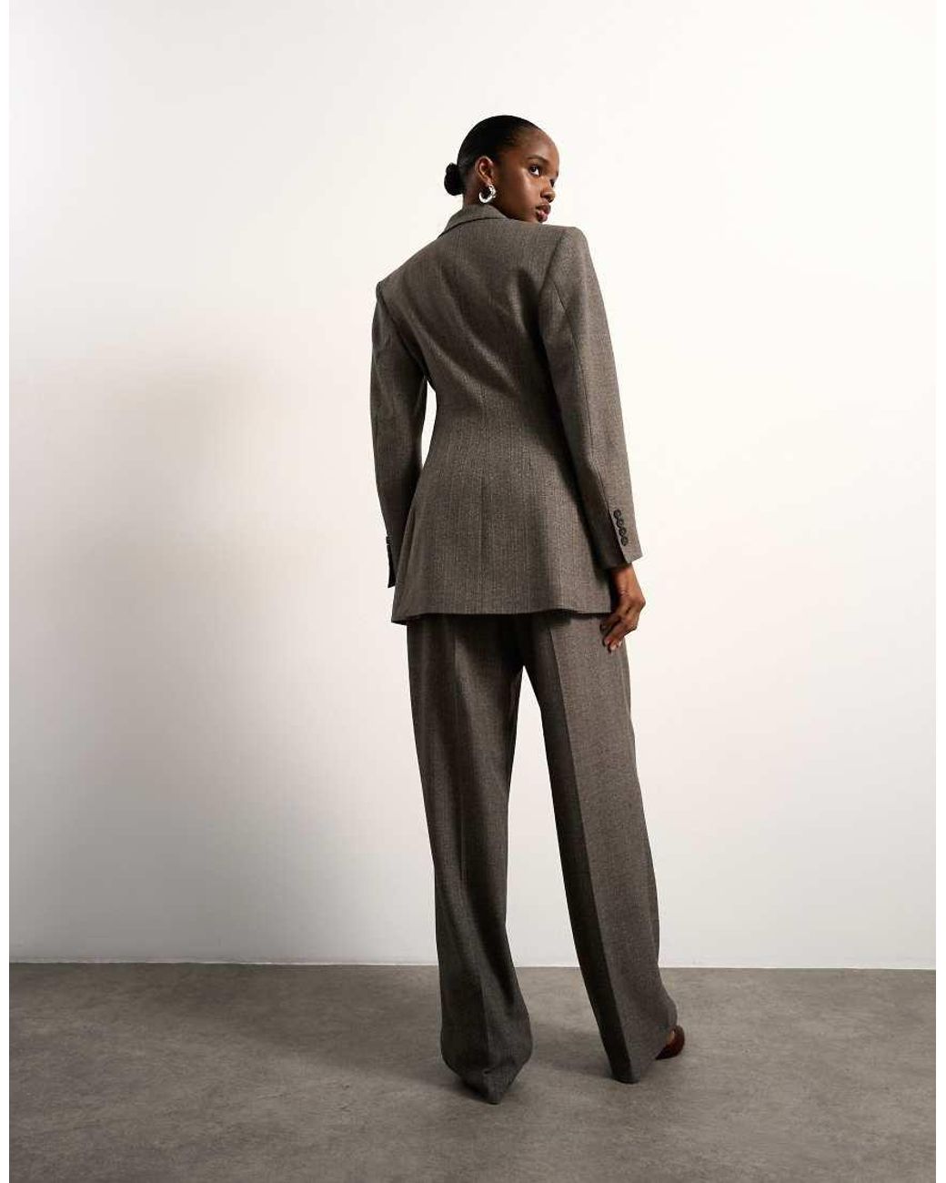 TOPSHOP Green Tolu Coker X Tailored Trouser