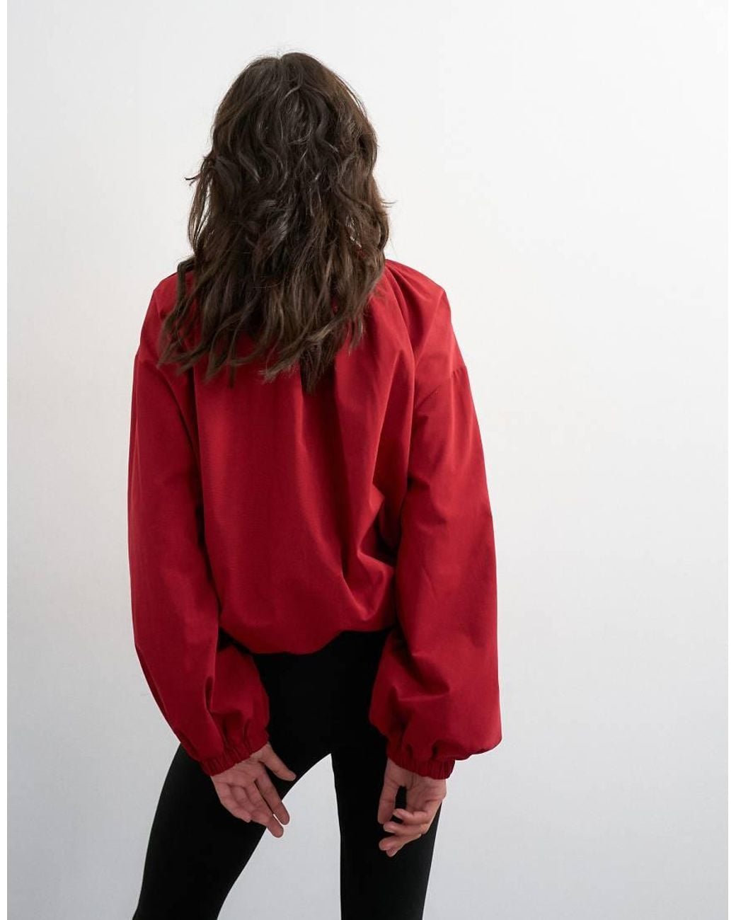 TOPSHOP Red Anorak Jacket