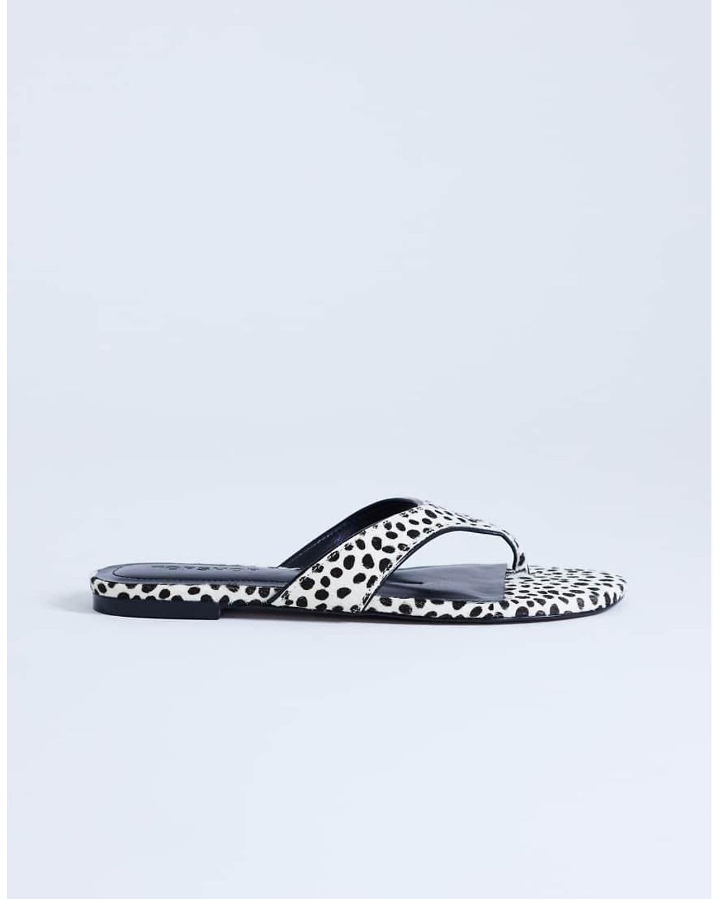 TOPSHOP Blue Sisi Toe Thong Flat Sandal