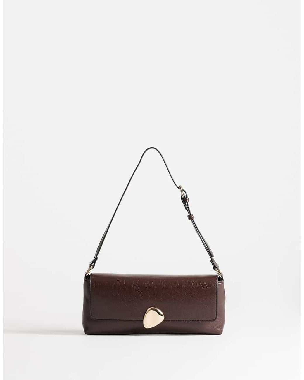 TOPSHOP White Santiago Small Shoulder Bag With Hardware