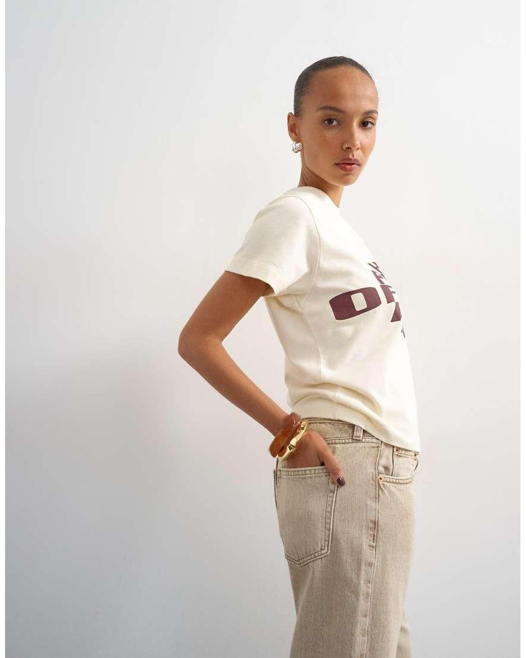 TOPSHOP White Ember Low Rise Relaxed Straight Leg Jeans