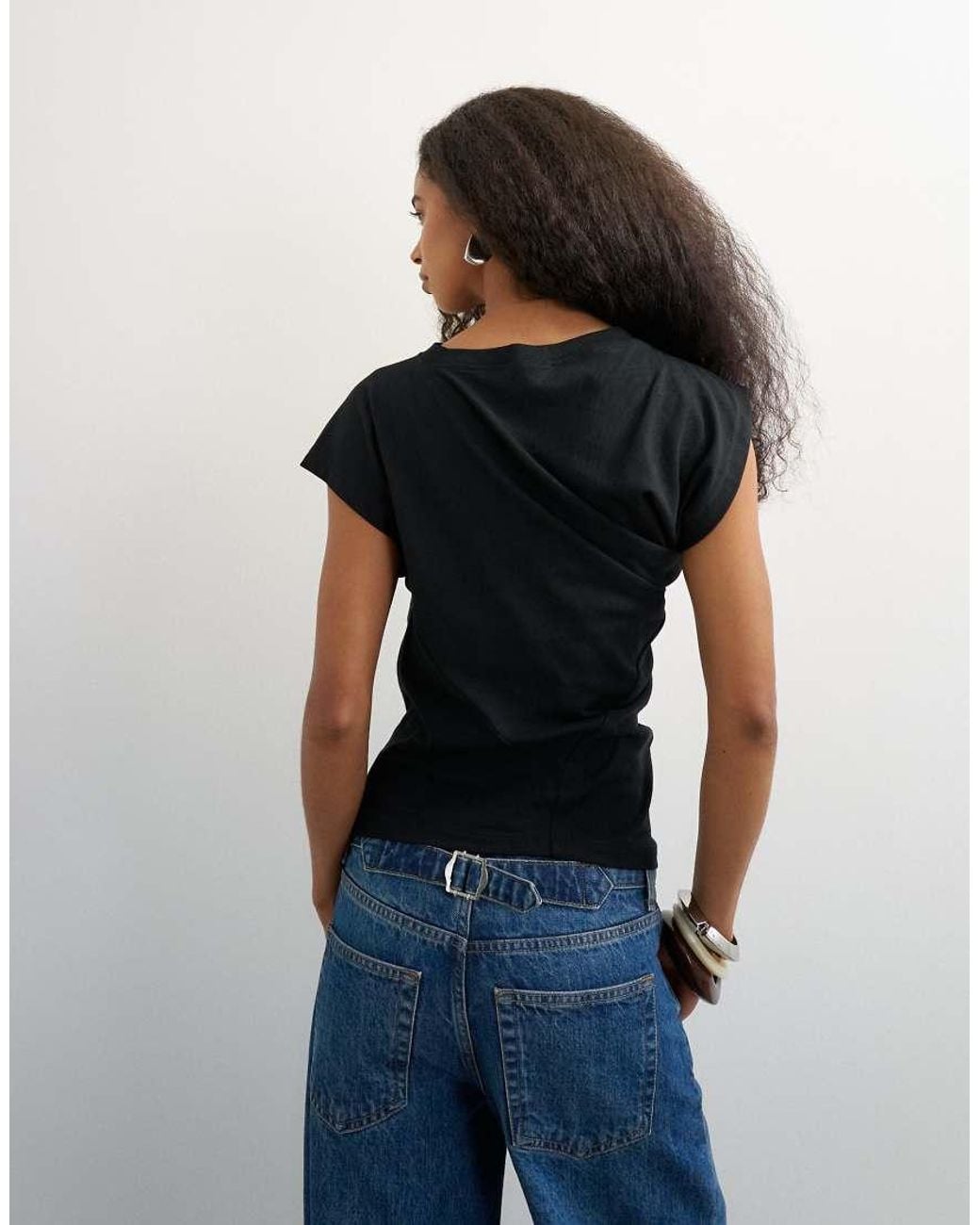 TOPSHOP Black Twist Body Tank